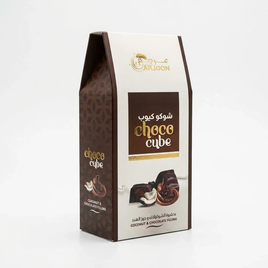 Choco Cube with Coconut and Chocolate Filling