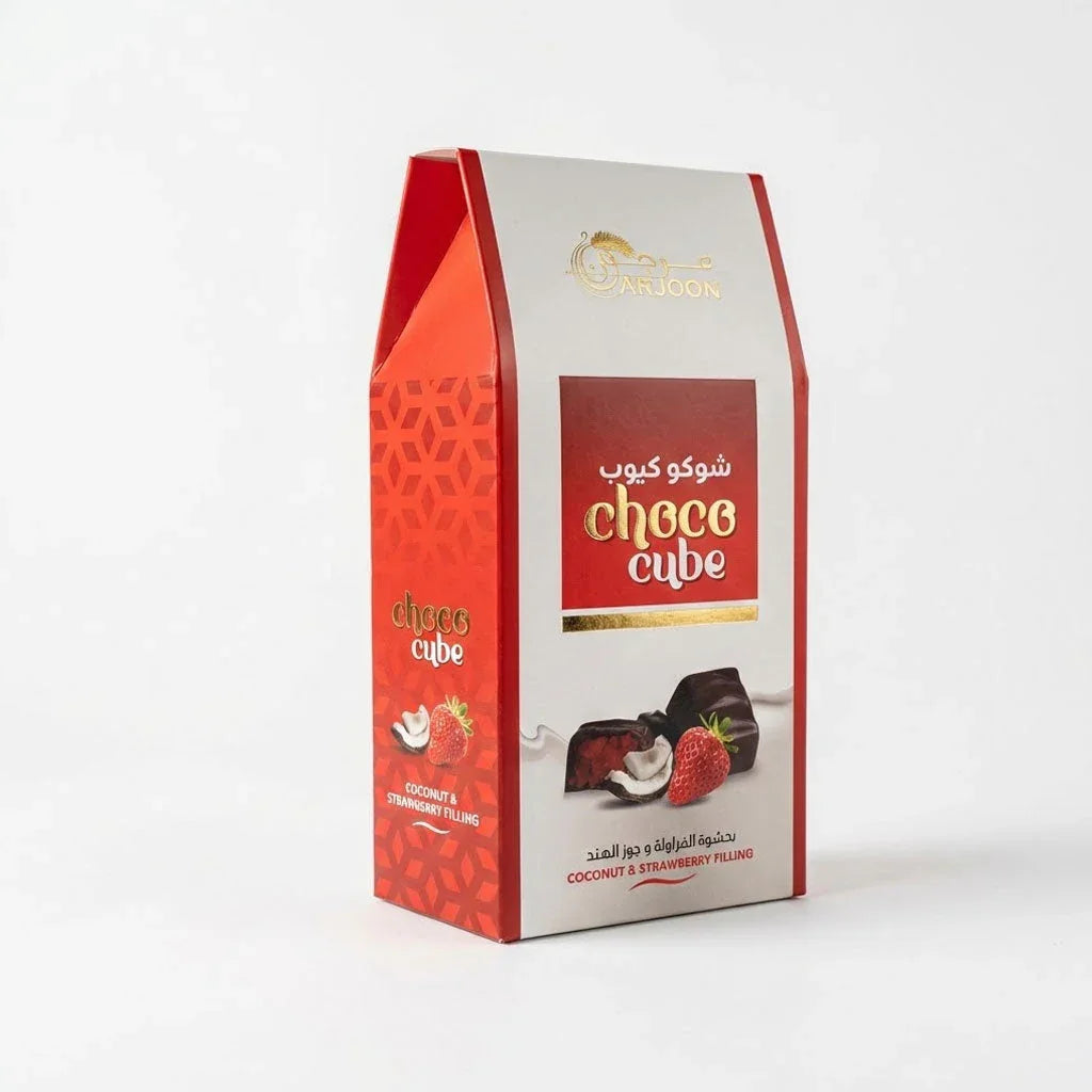 Choco Cube with Strawberry Filling
