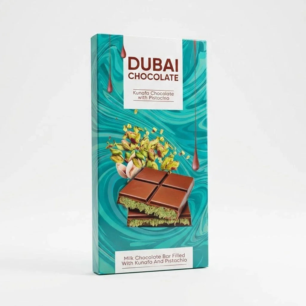 Dubai Chocolate - Kunafa Chocolate with Pistachio