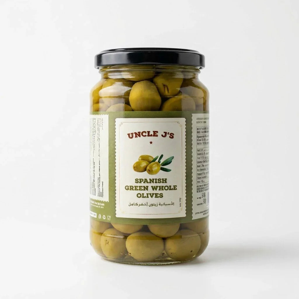 Spanish Green Whole Olives 340g